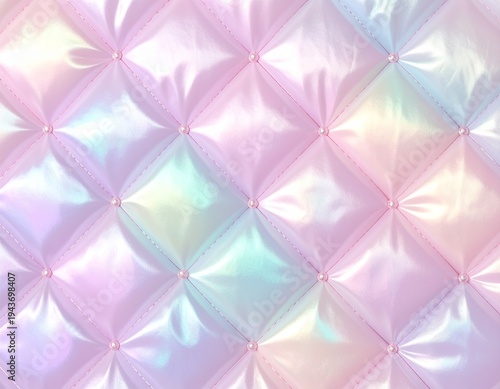 ゆめかわいいふわふわキルティング素材の背景画像。Generated AI