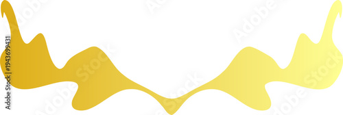 Golden liquid wave vector illustration
