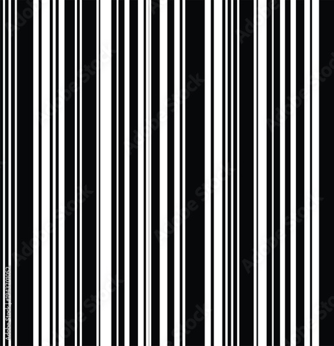 Abstract Vertical Line Barcode Graphic, Minimalist Black and White Stripe Background, Monochrome Linear Pattern Illustration, vector, illustration, silhouette