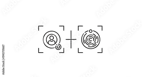 User Identity and Biometric Fingerprint Authentication Concept.