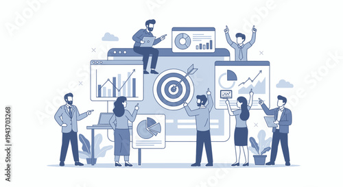 Teamwork and Data Analysis for Business Success.