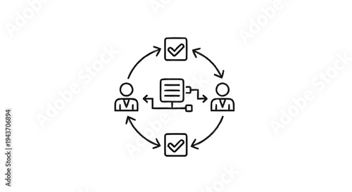 Teamwork and Collaboration Process Flow Diagram.