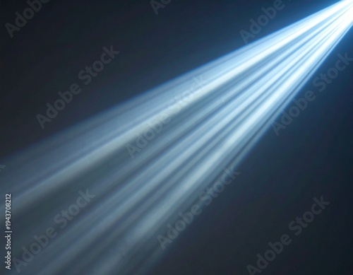 Volumetric God Rays Light Effect Representing Sunlight Passing Through Atmospheric Space