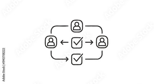 Teamwork and Collaboration Process Flow Diagram.