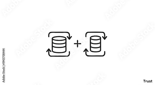 Two stacked coins with circular arrows indicating exchange or transaction.