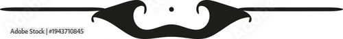 Vector mustache icon illustration