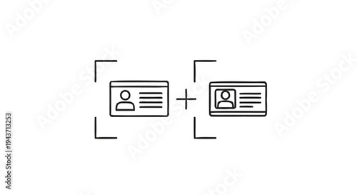 Two ID Cards Representing Identity Verification and Access Control.
