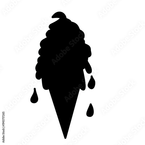 icecream silhouette useful snack junk food clipart summer graphics.eps