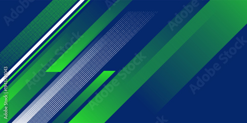 Abstract blue banner design vector, dynamic sporty horizontal background template for media promotion or web banner arts