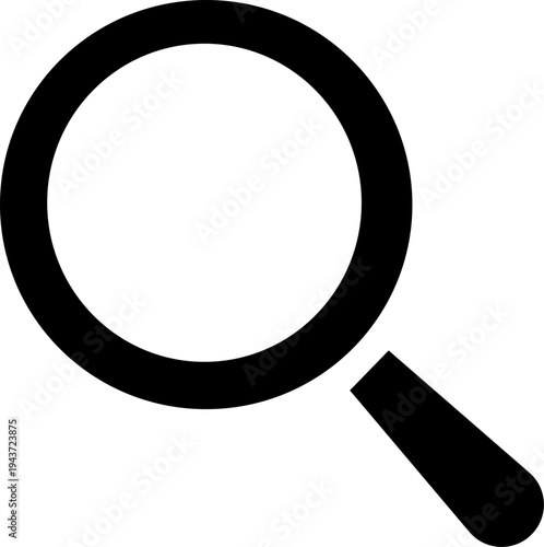 Magnifying glass icon set in various styles and weights .Magnifying glass icon. Search symbol. Magnifier or loupe sign flat style - stock vector. isolated on trans parent background