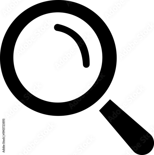 Magnifying glass icon set in various styles and weights .Magnifying glass icon. Search symbol. Magnifier or loupe sign flat style - stock vector. isolated on trans parent background