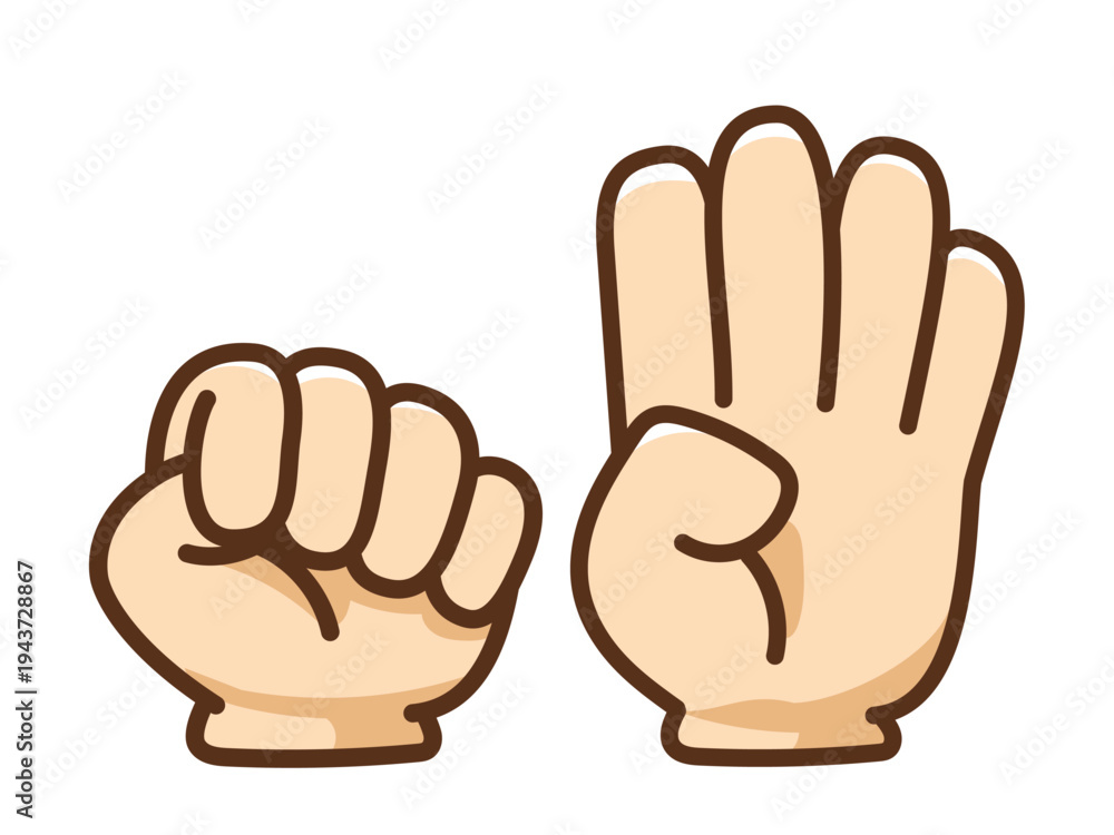 Obraz premium ハンドアイコン_カラー_ヘルプ