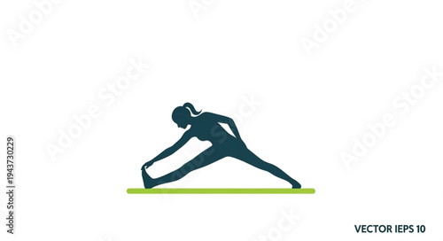 Silhouette of a Person Performing Yoga Stretch.