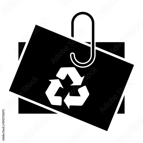 recycled paper Solid icon