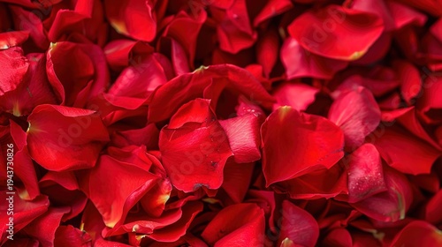 Wallpaper Mural Dense Cluster of Bright Red Rose Petals
 Torontodigital.ca