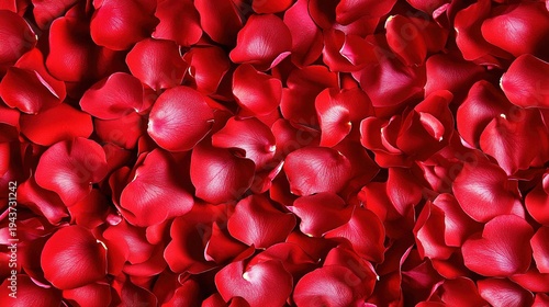 Wallpaper Mural Dense Cluster of Bright Red Rose Petals
 Torontodigital.ca