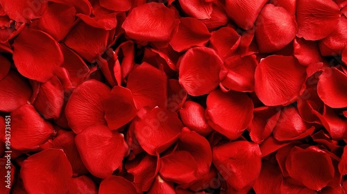 Wallpaper Mural Dense Cluster of Bright Red Rose Petals
 Torontodigital.ca