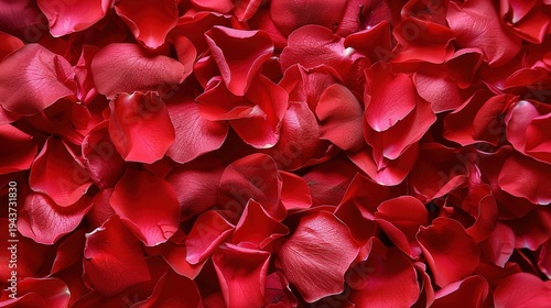 Wallpaper Mural Dense Cluster of Bright Red Rose Petals
 Torontodigital.ca