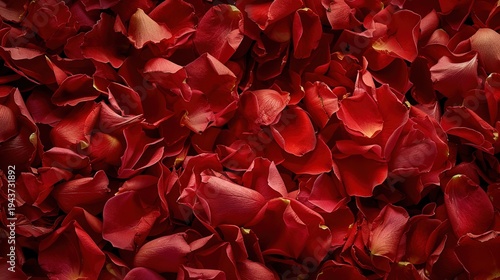 Wallpaper Mural Dense Cluster of Bright Red Rose Petals
 Torontodigital.ca
