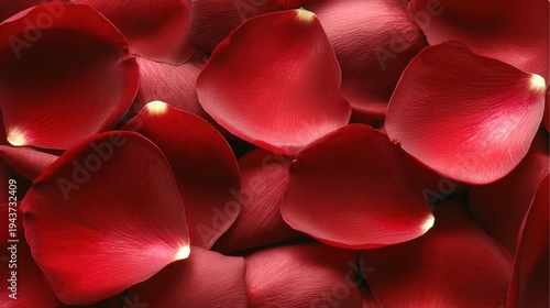 Wallpaper Mural Dense Cluster of Bright Red Rose Petals
 Torontodigital.ca