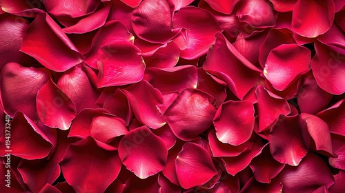 Wallpaper Mural Dense Cluster of Bright Red Rose Petals
 Torontodigital.ca
