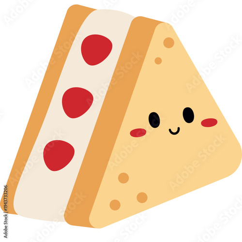 cute bread illustration