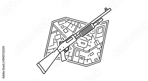Shotgun and Map Icon: Strategy, Combat, and Urban Warfare