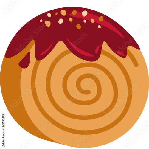 cute bread illustration