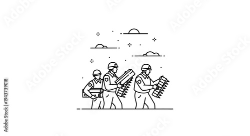 Soldiers carrying ammunition belts, military operation, war, defense, army, security