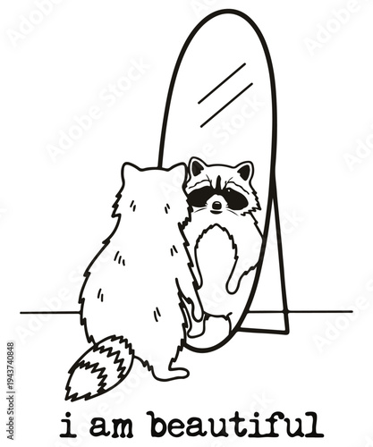 I'm Okay Raccoon T-Shirt Design, Funny Sarcastic Coffee Raccoon, Tired Trash Panda for Cricut & Silhouette, 