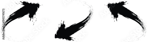 Arrow, black, brush, left, right, Arrow set icon. grunge arrow vector. grunge arrow, grunge arrow brush.