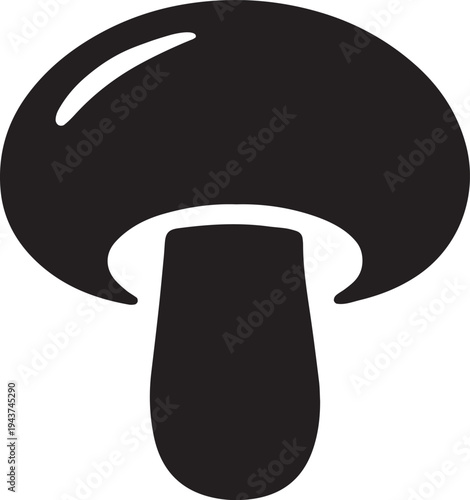 Mushroom Food icon - Organic Vegetable Symbol