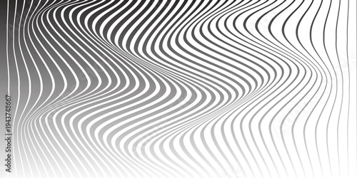 simple gradient vertical wave line pattern art for banner poster background.