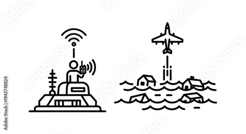 Disaster Relief: Communication and Evacuation by Air and Sea