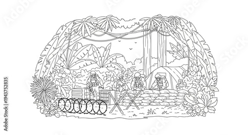 Jungle Train Adventure: Ancient Ruins and Lush Tropical Scenery