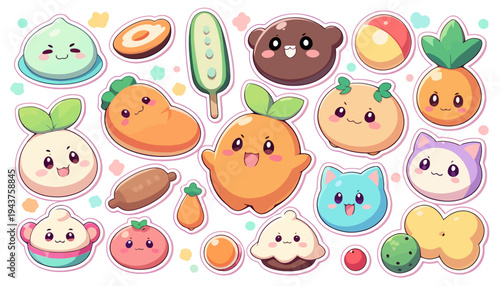 set of vector icons of fast food