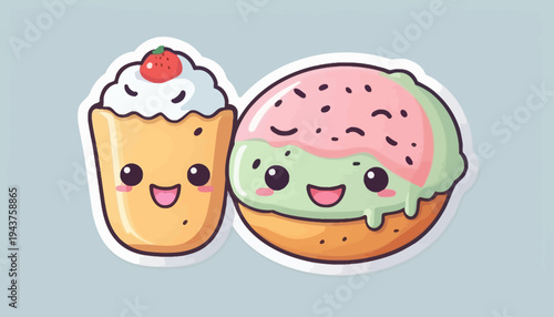 set of vector icons of fast food