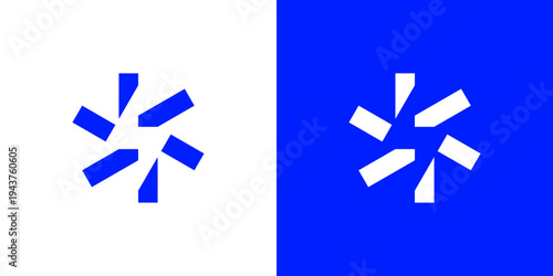 Dual meaning logo combining flash and star elements, symbolizing powerful energy, excellence, inspiration, and dynamic innovation that stands out and shines brightly.