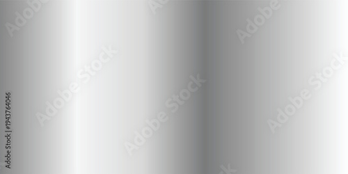 abstract background Silver foil background with metal mirror texture. Chrome gradient surface with light gloss. Vector aluminum grey sheet with reflection. Platinum and titanium