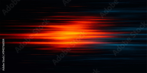 Abstract red water reflection with sunset clouds