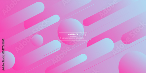 Abstract blue and pink gradient geometric background. Bright color gradient. Dynamic banner concept with colorful rectangular pattern. EPS10 vector