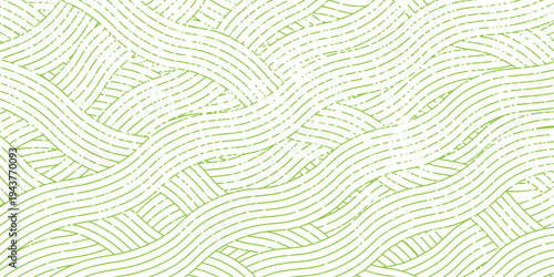 farm green banner, organic abstract background with fields. wavy green lines, natural organic products. vector ilustration