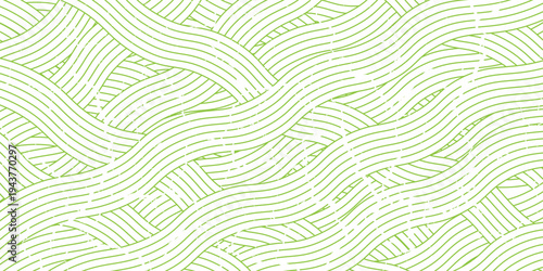 farm green banner, organic abstract background with fields. wavy green lines, natural organic products. vector ilustration
