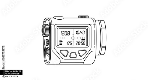 Special Forces Rangefinder - Vector Illustration of Tactical Device