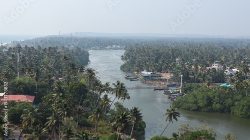 Foto parvathy puthanar river, Flowing in Thiruvananthapuram Region Kerala' India