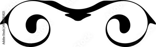 Vector illustration of owl eyes and eyebrow