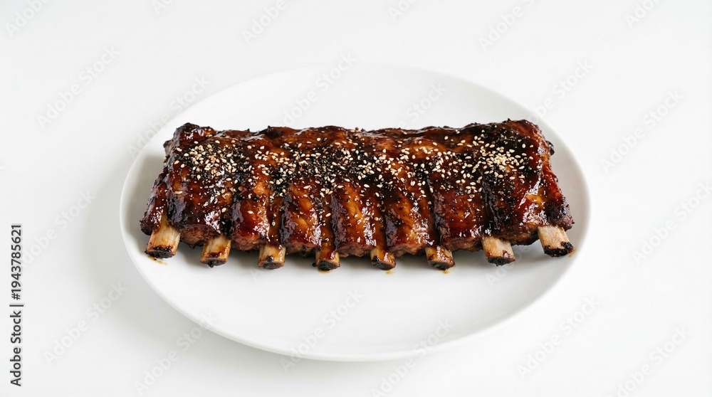 Fototapeta premium American Favorite: BBQ Ribs