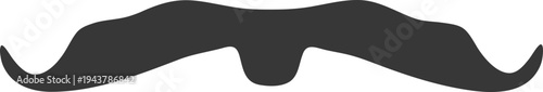 Vector black mustache icon