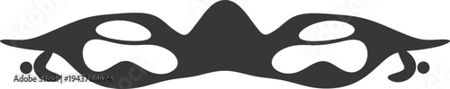 Black masquerade mask vector illustration