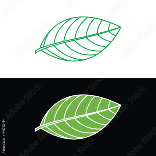 Leaf icon nature eco plant environment green organic sustainability botanical foliage garden ecology symbol isolated design